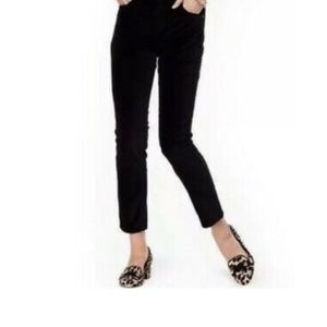 Kate Spade Broome Street Black Velour/Velvet Jeans